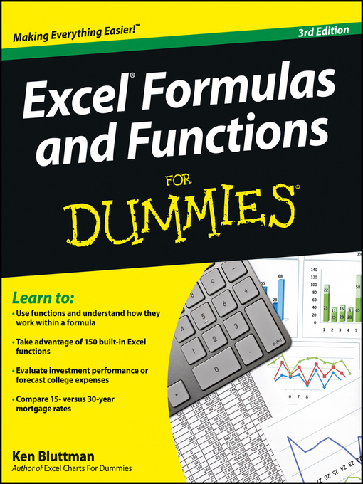 Title details for Excel Formulas and Functions For Dummies by Ken Bluttman - Available